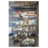 Paint and Metal Shelf - Misc Partial, Used Paint,