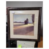 QUIET MOOD by Jeff Surret, framed artwork, under