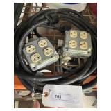2) Quad Box Outlet Coleman Cable Seoprene 105