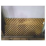 Wooden Lattice Panels Approx 4 and 1 partial,