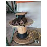 Wooden Spool Wire, Metal Corners, Misc Wire with