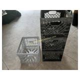Plastic Crates, approx 4