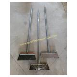 3) Tile Scrapers - Used