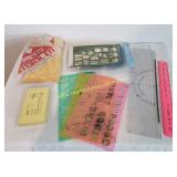 Office Supplies Lot Stencils & Such