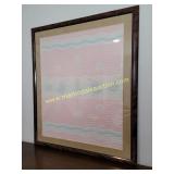 Vintage Framed Baby Blanket Under Glass
