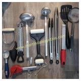 Perforated Ladle, Tongs, Taylor Thermometer,