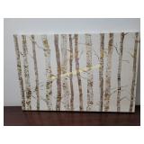 Birch Trees - Cream & Gold Leaf