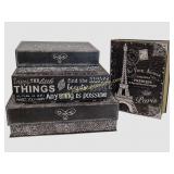 Group Of 4 Decorative Storage Boxes