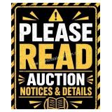 PLEASE CHECK THE  PICK UP SCHEDULE BEFORE YOU BID