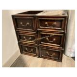 6) Misc Drawers - Dark, Solid Wood Drawers