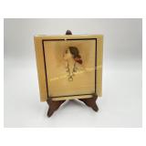 Native American Portrait Plaque, Painted Tile