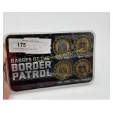 Miniature Badges of the Border Patrol -