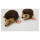 2 Vintage 1999 Beanie Baby PRICKLES Plush Toys
