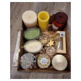 Candle Lot - Tapers, Pillars & Jars