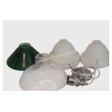 Mix Lot Of Glass Lamp Shades