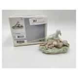 Lladro Porcelain Figurine AND THE LEOPARD SHALL