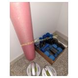Exercise Lot - Dumbells, Push Up Handles, Cooling
