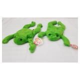 2 Vintage 1993 Beanie Baby LEGS Plush Toys