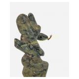 Vintage Carved Stone Snake Figure