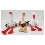 3 Vintage Beanie Baby 1997 STRETCH & 1999 STILTS