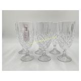6) Godinger DUBLIN Glass Tumblers - Water or