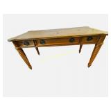 Wynwood Oak Desk with Twisted Turned Legs - Damage