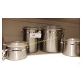 Oggi Stainless Steel Canisters - Set of 4