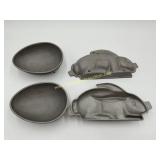 Vintage Aluminum Kanter Easter Rabbit Mold
