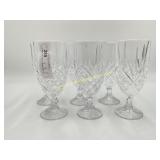 6) Godinger DUBLIN Glass Tumblers - Water or