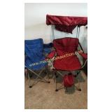 2) Folding Chairs w Bags