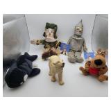 Mix Lot Of Plush Dolls, Wizard Of Oz Scarecrow &