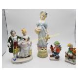 Occupied Japan Figurines - Painted Occupied Japan