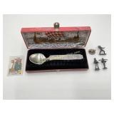 Konge-Tinn Royal Pewter Norway Spool & Misc