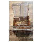 Clear Plastic Organizer Containers & Wire Trays