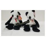 2 Vintage 1998 Beanie Baby FORTUNE Plush Toys