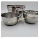 Tusa 8 Qt Stainless Steel Mixing Bowl, 2) small