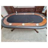 Dual Function Poker Dining Room Oval Table