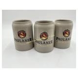 3) Paulaner Stonewear Beer Mugs