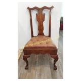 1) Theodore Alexander Leather Side Chair