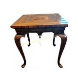1) Theodore Alexander Walnut Beryl Side Table -