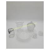 Candy Dish, Bowl, Silver Mini Creamer, and 2)