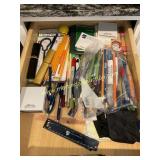 Office Supplies Drawer - pens, Pencils, paper,
