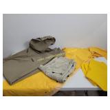 Rain Gear -Yellow Slicker and Poncho