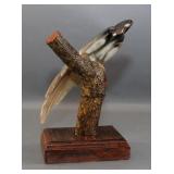 Decorative Horn Parrot Sculpture
