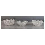 Canadian Cut Crystal Bowls