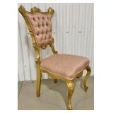 French Louis XV Style Gilt Side Chair