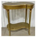 Gold-Painted Gilt Kidney-Shaped Side Table