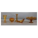Amber Depression Glass Items