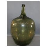 Green Glass Demijohn Bottle