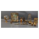Brass & Glass Display Pieces